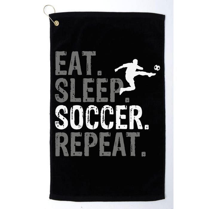 Eat Sleep Soccer Repeat funny Soccer player Golf Towel