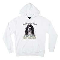 English Springer Spaniel Black Professional Human Trainer Hoodie