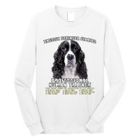 English Springer Spaniel Black Professional Human Trainer Long Sleeve Shirt