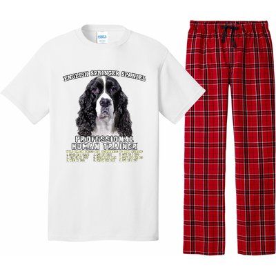 English Springer Spaniel Black Professional Human Trainer Pajama Set