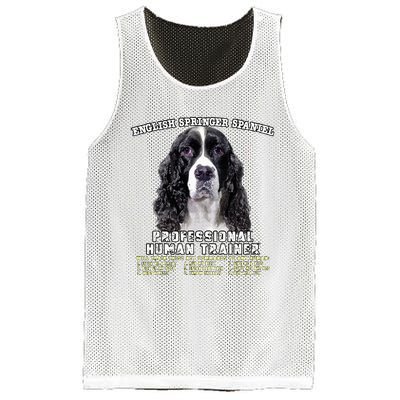 English Springer Spaniel Black Professional Human Trainer Mesh Reversible Basketball Jersey Tank