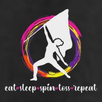 Eat Sleep Spin Toss Color Guard Member Color Guard Team 7 Panel Mesh Trucker Snapback Hat