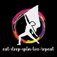 Eat Sleep Spin Toss Color Guard Member Color Guard Team Drawstring Bag