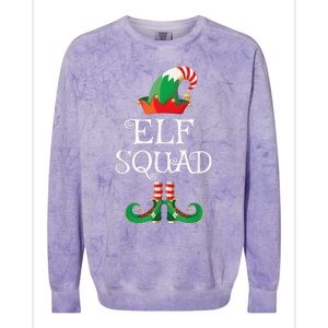 Elf Squad Shirt Funny Family Matching Christmas Colorblast Crewneck Sweatshirt