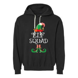 Elf Squad Shirt Funny Family Matching Christmas Garment-Dyed Fleece Hoodie