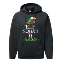 Elf Squad Shirt Funny Family Matching Christmas Performance Fleece Hoodie