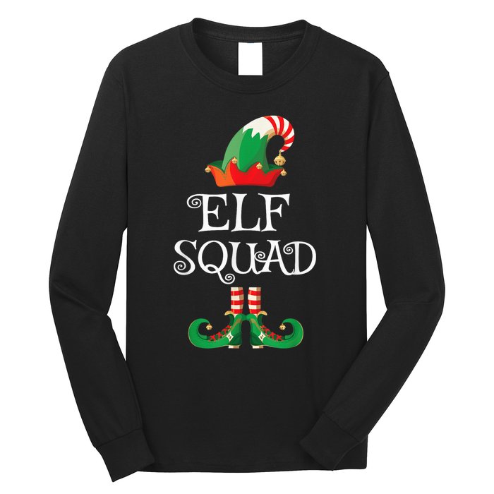 Elf Squad Shirt Funny Family Matching Christmas Long Sleeve Shirt