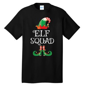 Elf Squad Shirt Funny Family Matching Christmas Tall T-Shirt