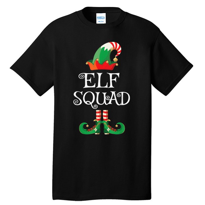 Elf Squad Shirt Funny Family Matching Christmas Tall T-Shirt