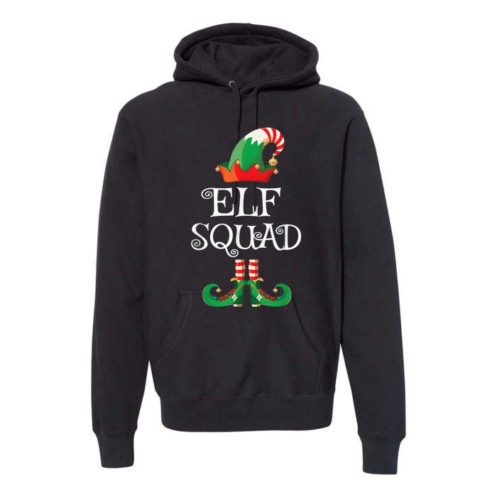 Elf Squad Shirt Funny Family Matching Christmas Premium Hoodie