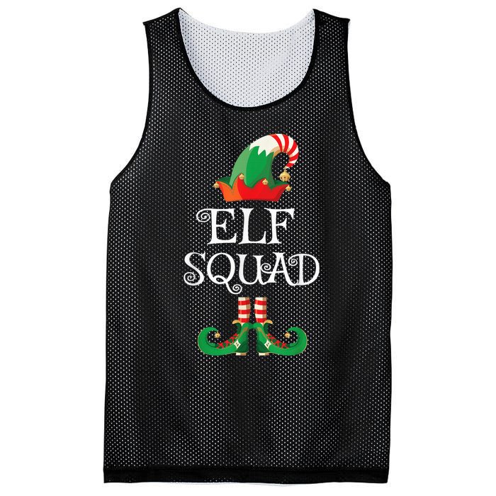 Elf Squad Shirt Funny Family Matching Christmas Mesh Reversible Basketball Jersey Tank