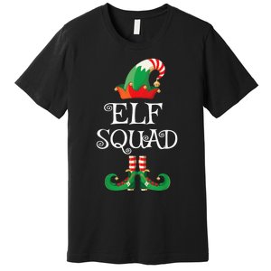 Elf Squad Shirt Funny Family Matching Christmas Premium T-Shirt