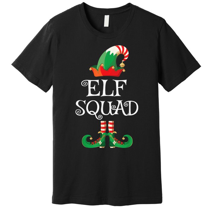 Elf Squad Shirt Funny Family Matching Christmas Premium T-Shirt