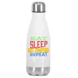 Eat Sleep Ski Jumping Repeat Ski Jumping Ski Jumper Great Gift Stainless Steel Insulated Water Bottle