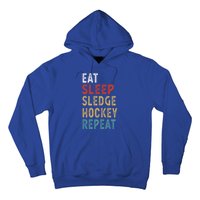 Eat Sleep Sledge Hockey Repeat Funny Player Gift Idea Great Gift Hoodie