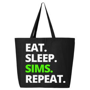 Eat Sleep Sims Repeat 25L Jumbo Tote