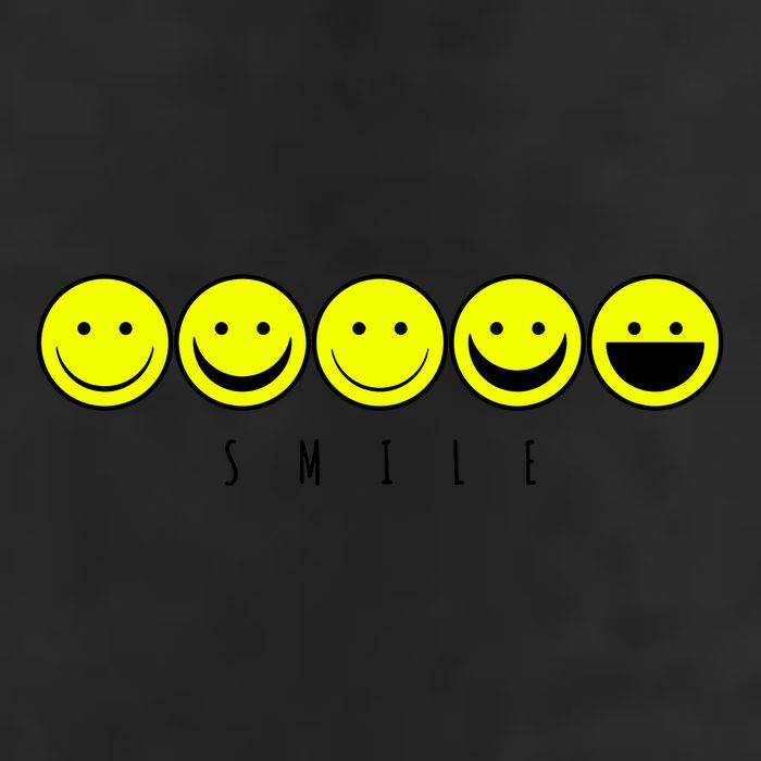Emoji Smiley Smile 7 Panel Mesh Trucker Snapback Hat