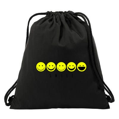 Emoji Smiley Smile Drawstring Bag