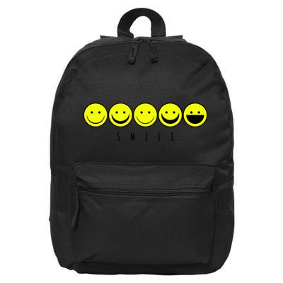 Emoji Smiley Smile 16 in Basic Backpack