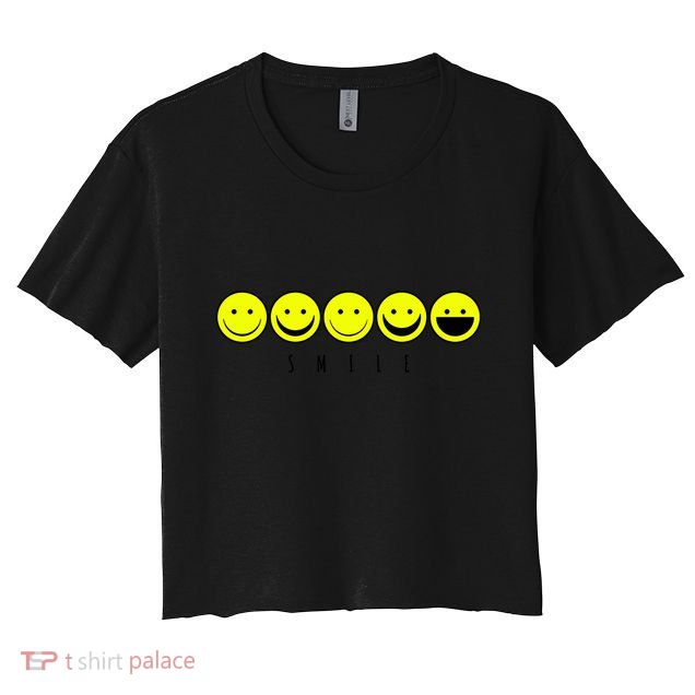 Emoji Smiley Smile Crop Top