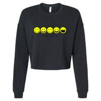 Emoji Smiley Smile Cropped Pullover Crew