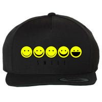 Emoji Smiley Smile Wool Snapback Cap