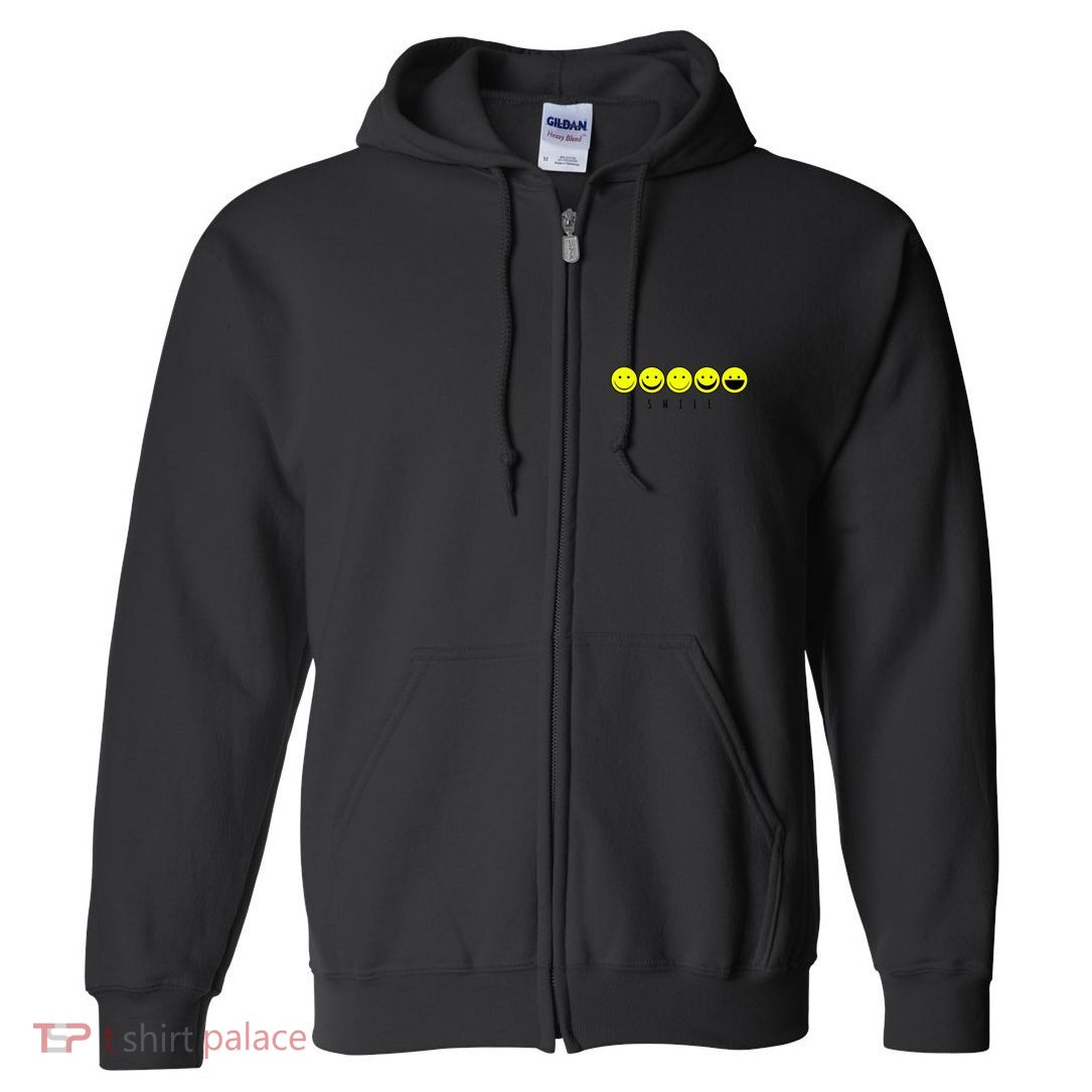 Emoji Smiley Smile Full Zip Hoodie