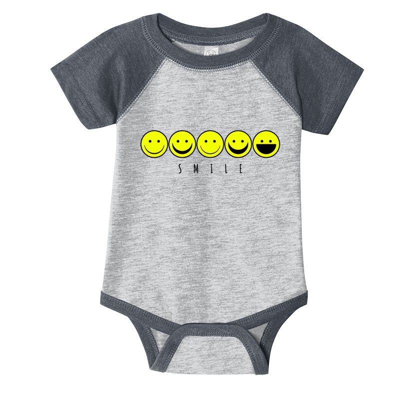 Emoji Smiley Smile Infant Baby Jersey Bodysuit