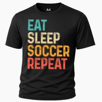 Eat Sleep Soccer Repeat Cool Soccer Lover Player Cooling Performance Crew T-Shirt