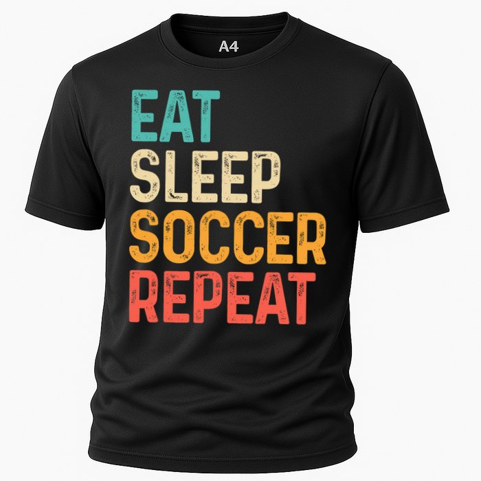 Eat Sleep Soccer Repeat Cool Soccer Lover Player Cooling Performance Crew T-Shirt