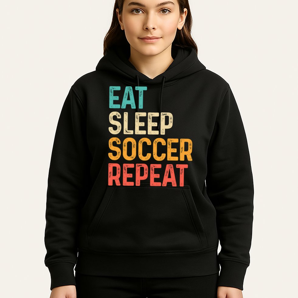 Eat Sleep Soccer Repeat Cool Soccer Lover Player Hoodie