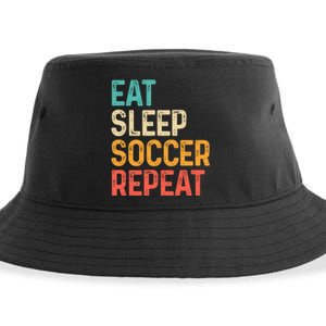 Eat Sleep Soccer Repeat Cool Soccer Lover Player Sustainable Bucket Hat