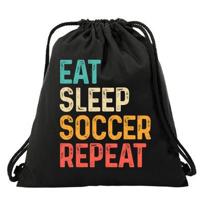 Eat Sleep Soccer Repeat Cool Soccer Lover Player Drawstring Bag