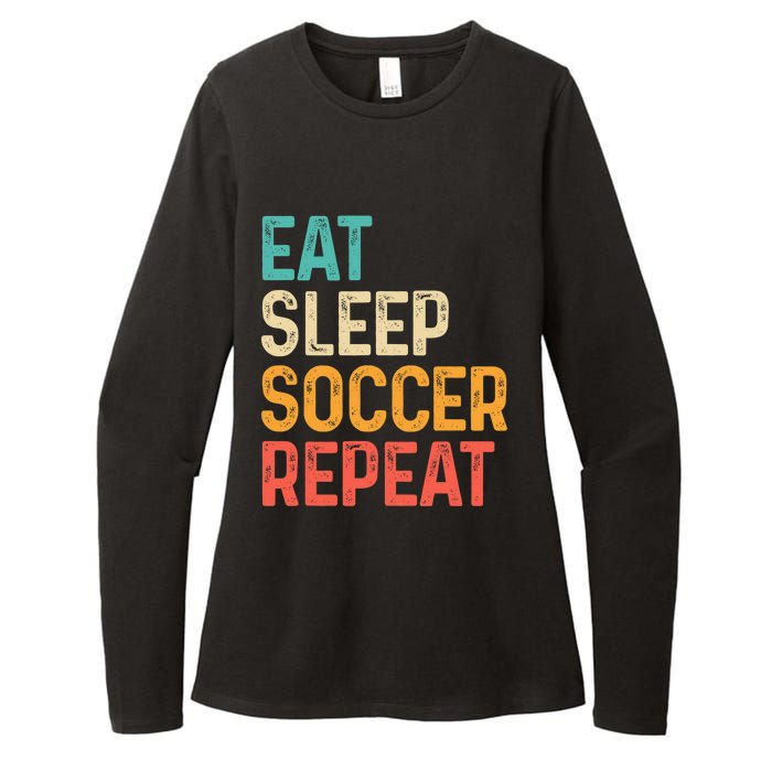 Eat Sleep Soccer Repeat Cool Soccer Lover Player Womens CVC Long Sleeve Shirt