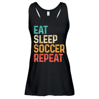 Eat Sleep Soccer Repeat Cool Soccer Lover Player Ladies Essential Flowy Tank