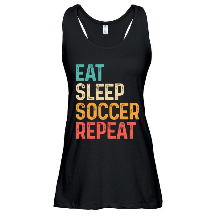 Eat Sleep Soccer Repeat Cool Soccer Lover Player Ladies Essential Flowy Tank