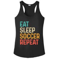 Eat Sleep Soccer Repeat Cool Soccer Lover Player Ladies PosiCharge Competitor Racerback Tank