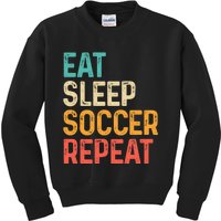 Eat Sleep Soccer Repeat Cool Soccer Lover Player Kids Sweatshirt