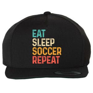 Eat Sleep Soccer Repeat Cool Soccer Lover Player Wool Snapback Cap