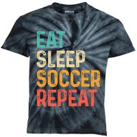 Eat Sleep Soccer Repeat Cool Soccer Lover Player Kids Tie-Dye T-Shirt