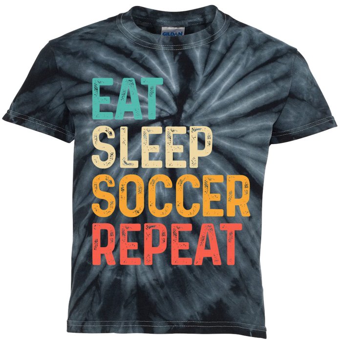 Eat Sleep Soccer Repeat Cool Soccer Lover Player Kids Tie-Dye T-Shirt