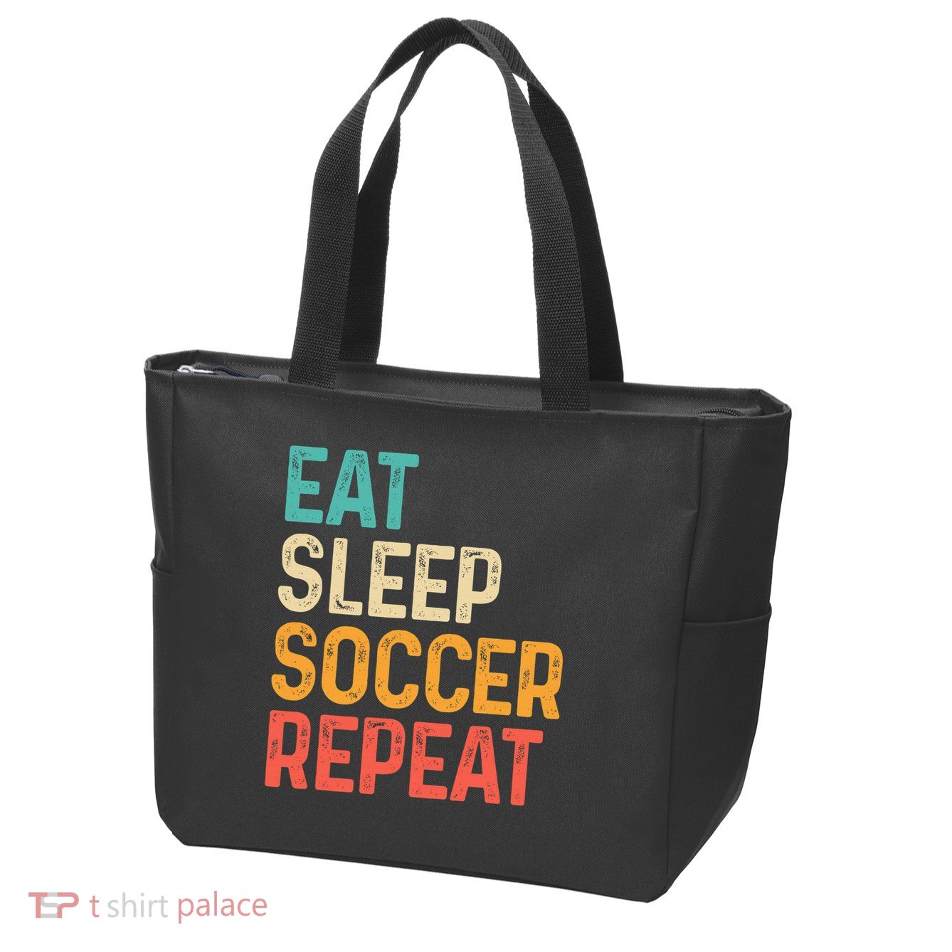 Eat Sleep Soccer Repeat Cool Soccer Lover Player Zip Tote Bag