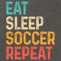 Eat Sleep Soccer Repeat Cool Soccer Lover Player Cotton Canvas Backpack