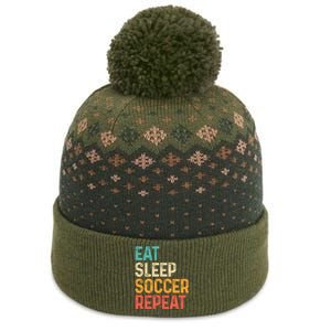 Eat Sleep Soccer Repeat Cool Soccer Lover Player The Baniff Cuffed Pom Beanie