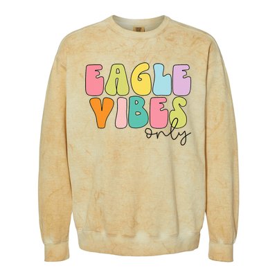 Eagles School Sports Fan Team Spirit Colorblast Crewneck Sweatshirt