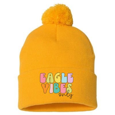 Eagles School Sports Fan Team Spirit Pom Pom 12in Knit Beanie