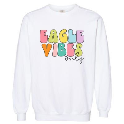 Eagles School Sports Fan Team Spirit Garment-Dyed Sweatshirt