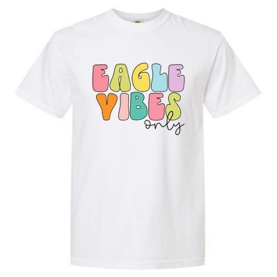 Eagles School Sports Fan Team Spirit Garment-Dyed Heavyweight T-Shirt