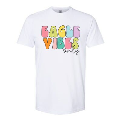 Eagles School Sports Fan Team Spirit Softstyle CVC T-Shirt