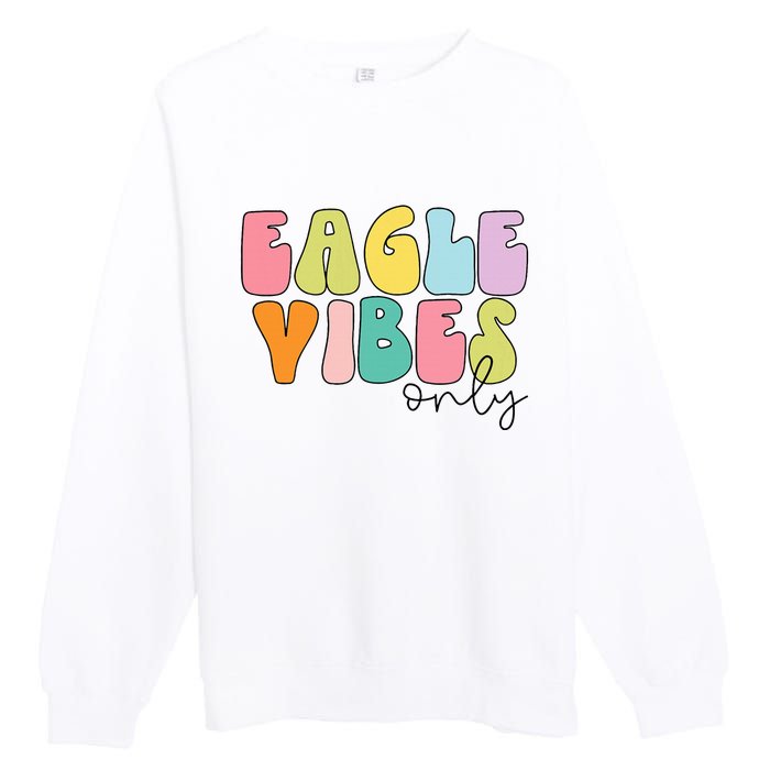 Eagles School Sports Fan Team Spirit Premium Crewneck Sweatshirt